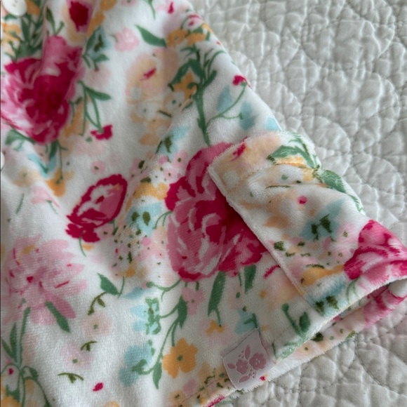 Floral Hooded Baby Vest with Pink Trim - Picture 4 of 4